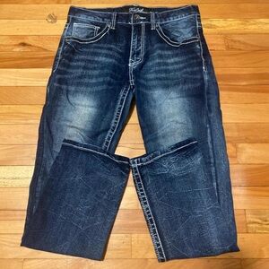 Dark blue true luck jeans